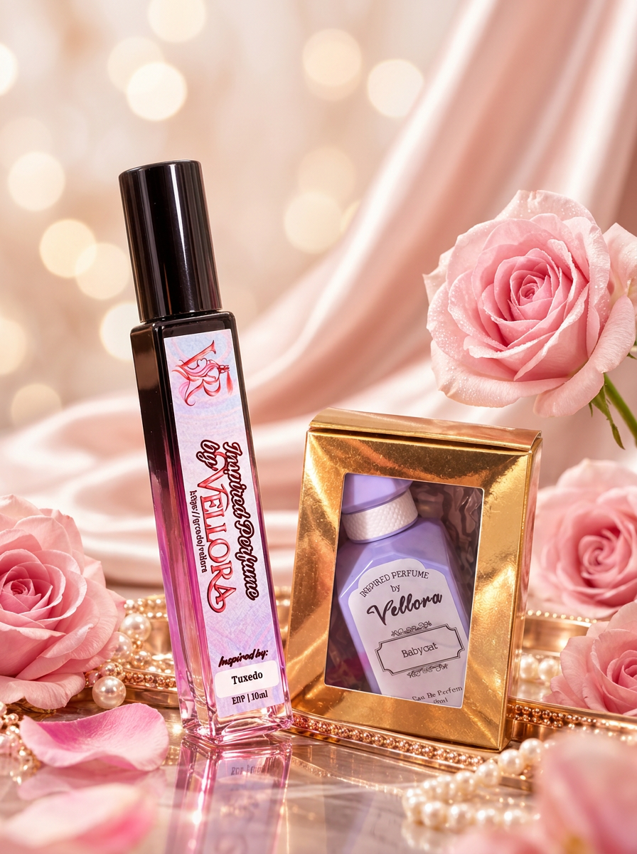 Vellora inspired perfume bottle and gift box
